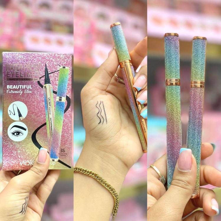 خط چشم ماژیکی ضد آب رنگین کمانی